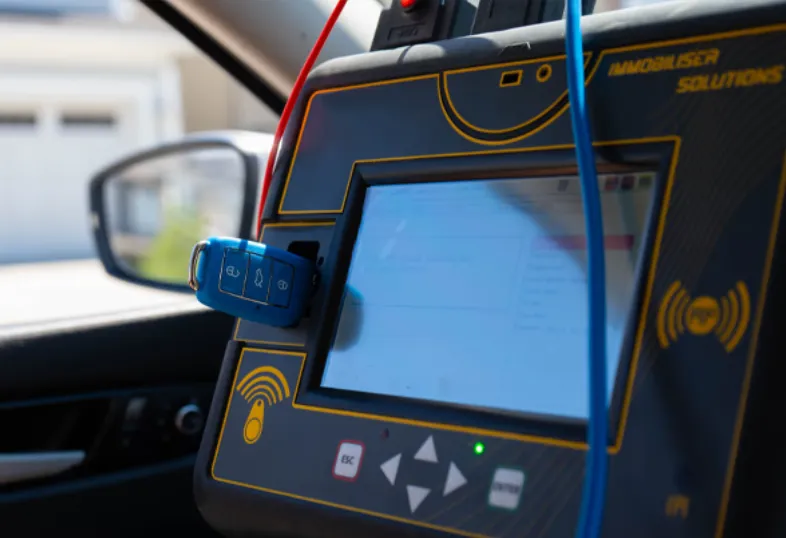 Assorted car key remotes and transponder keys at Golden Key Dubai